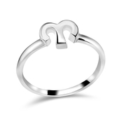 Aries  Zodiac Silver Ring NSR-431